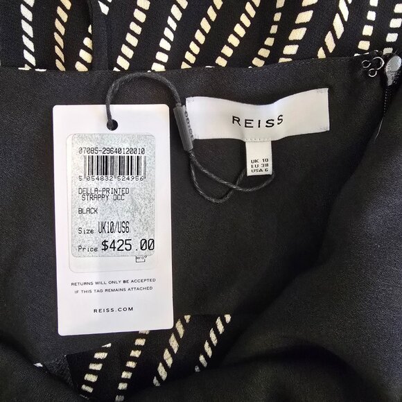 Reiss Della-Printed Strappy Midi Dress - Picture 6 of 6